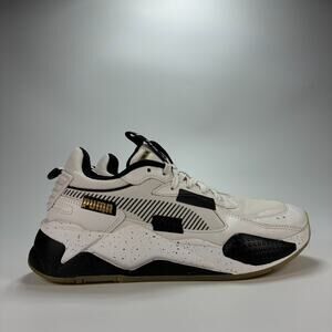 Puma RS-X Final Round Lace Up White Black Running Shoes 389823-01 Youth Size 6.5